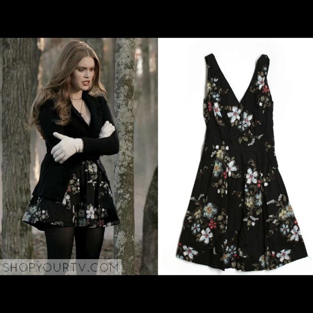 FOUND!!! AMERICAN RAG BLACK FLORAL DRESS